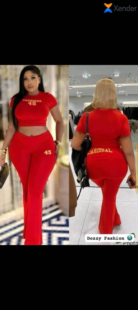 Ensemble rouge décontracté