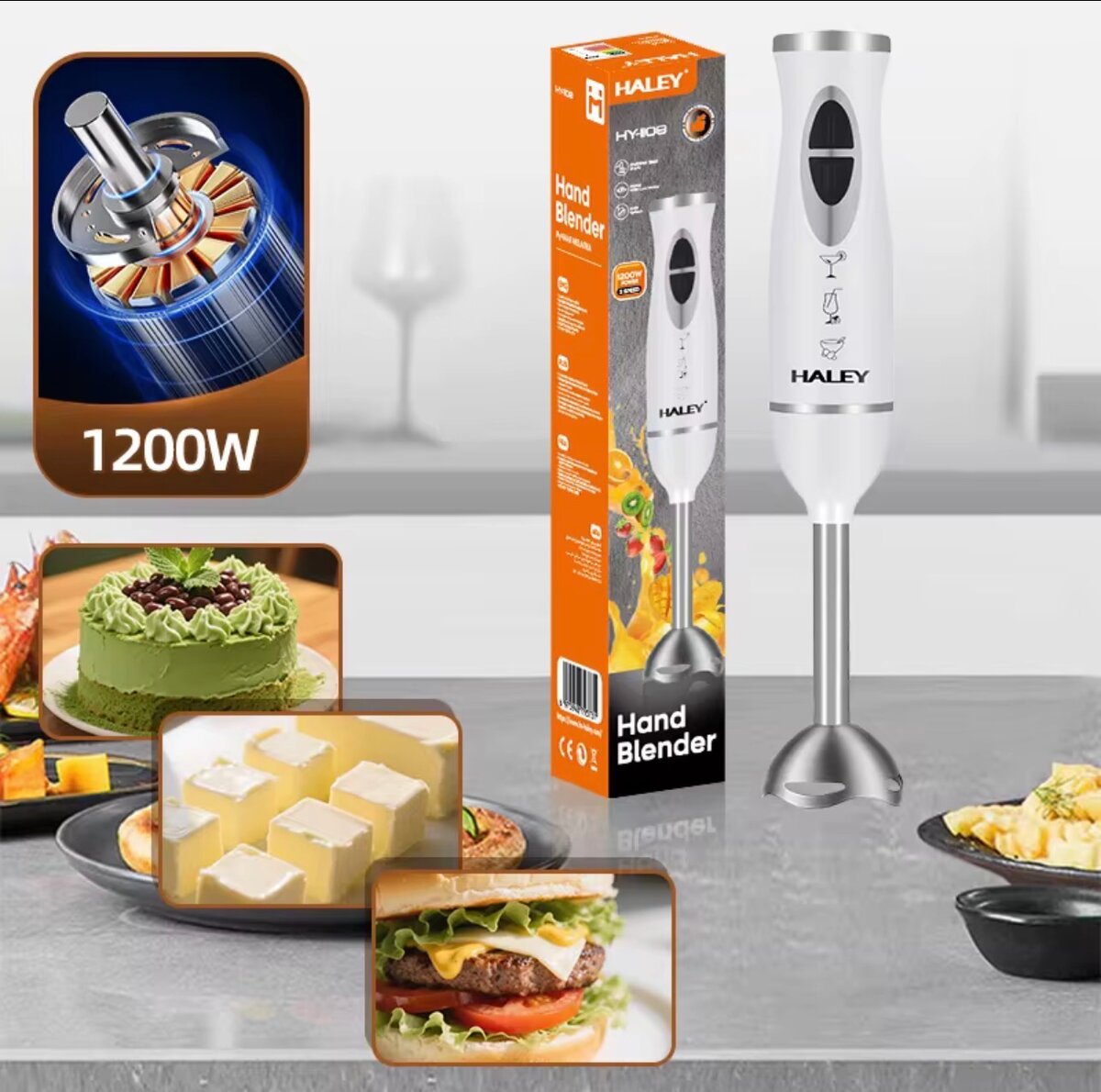 Mixeur Plongeur HALEY 1200W