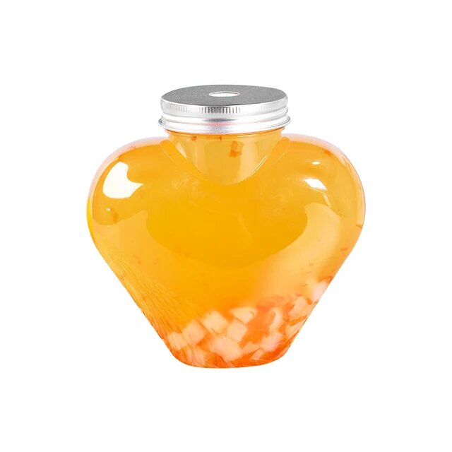 Heart shape juice bottle