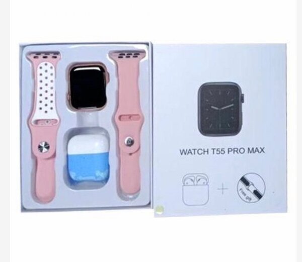 T55 pro max smart watch and TWS earphones (2In 1)