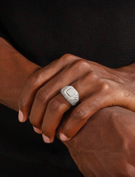 Bague Homme Luxueuse Diamant