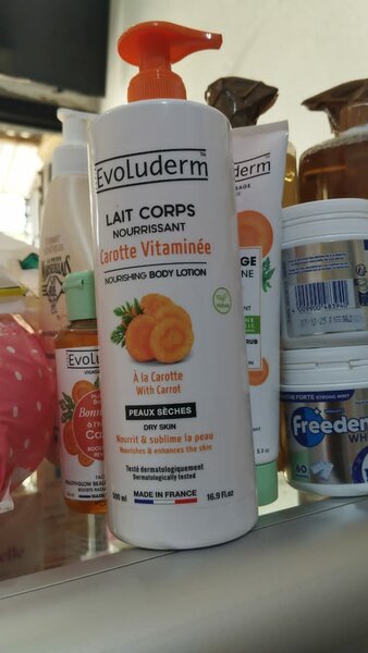 Lait evoluderm à la carotte