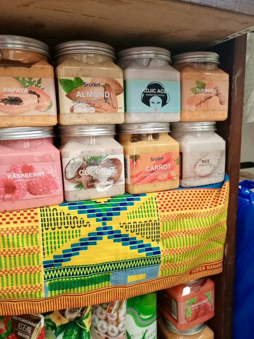 Gommage corporel varié