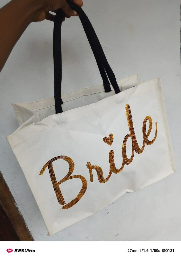 Sac Tote en Coton 'Bride'