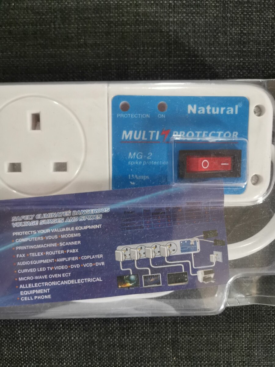 MULTIPRISE MULTIPROTECTEUR NATURAL