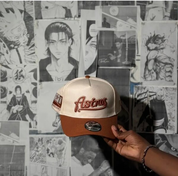 Casquette Astros Marron Beige