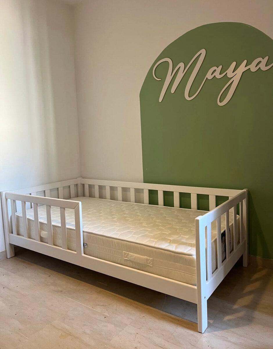 Lit enfant blanc moderne