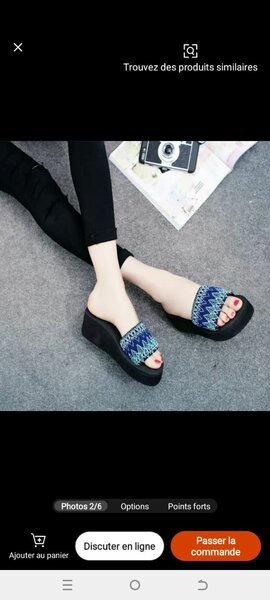 Chaussures compensées colorées