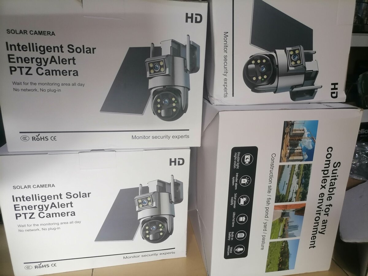 Dual Lens Ptz Ubox Solar power Cctv
