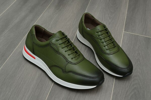 Baskets homme tendance cuir