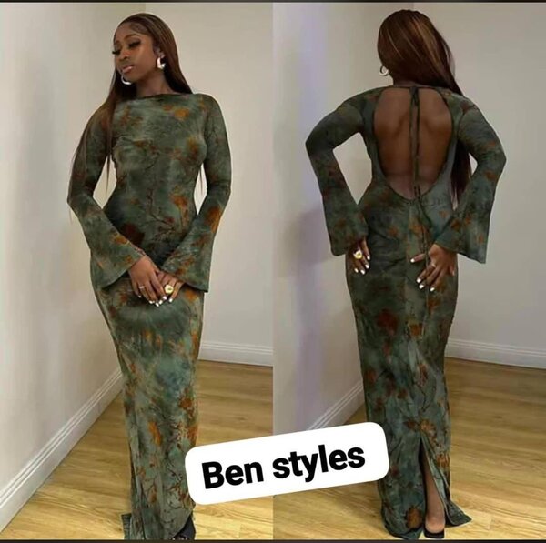 Robe longue dos nu élégante