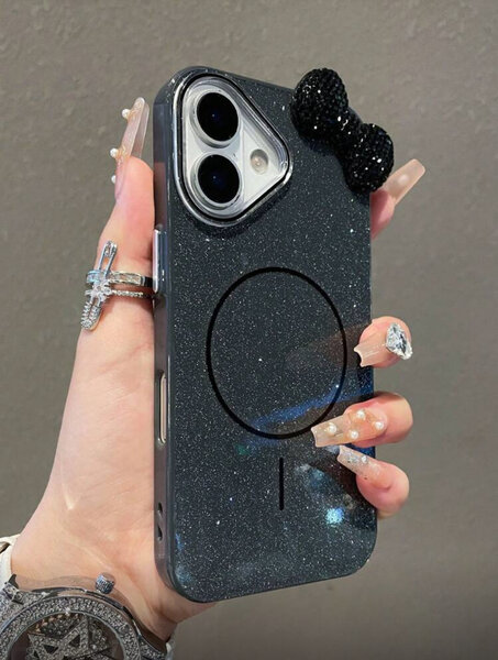 Coque iPhone pailletée magnétique