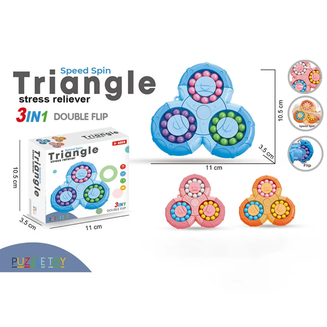 Triangle Fidget Spinner 3 en 1