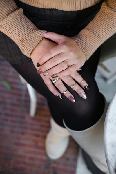 Professional manicure Artificial Nails - Multicolour