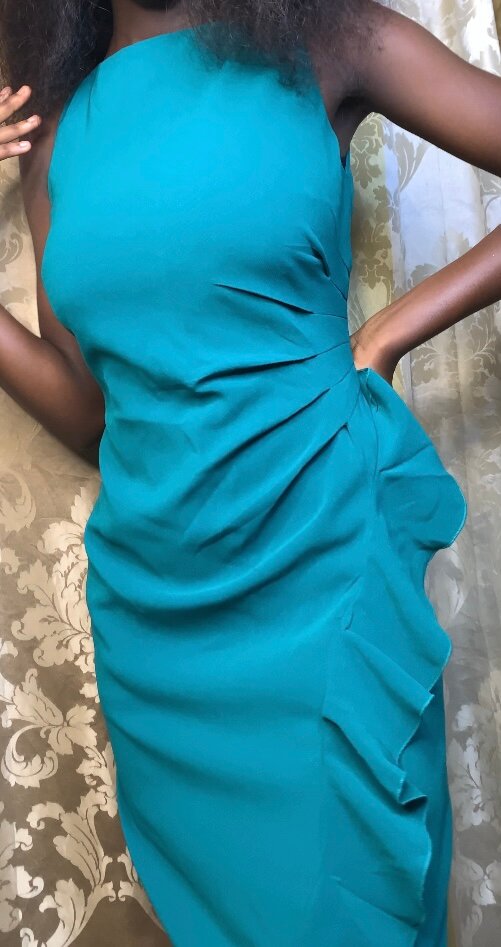 Robe turquoise élégante