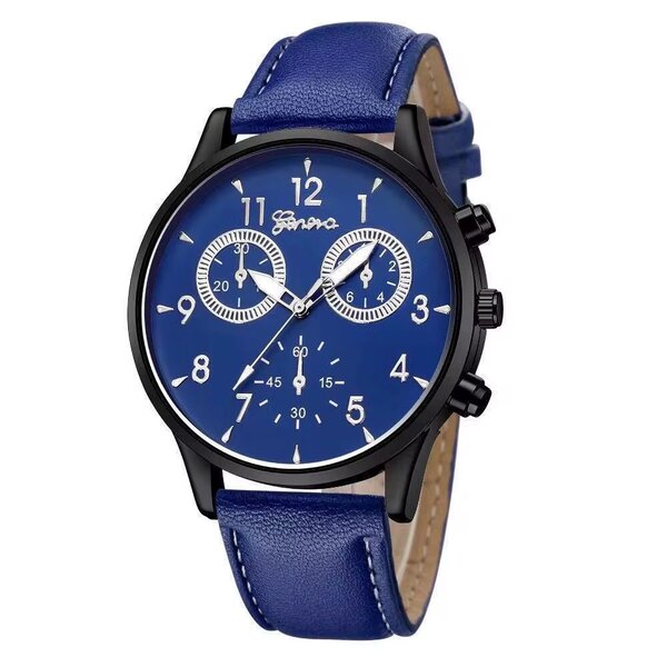 Montre homme élégant cuir