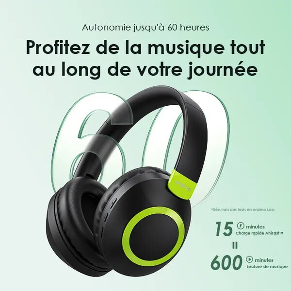 oraimo BoomPop 2 ENC Casques sans fil
