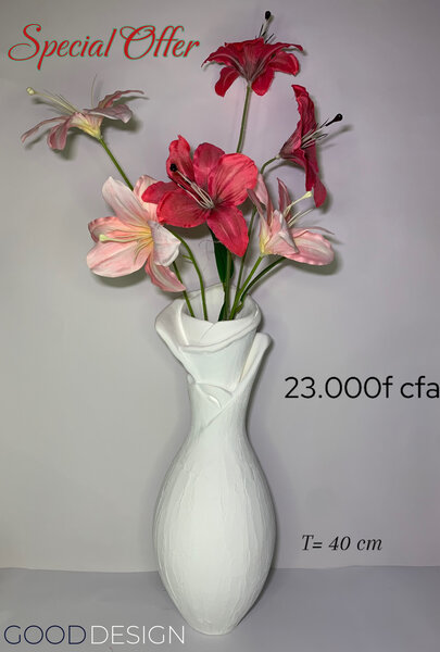 Vase design élégant 40 cm