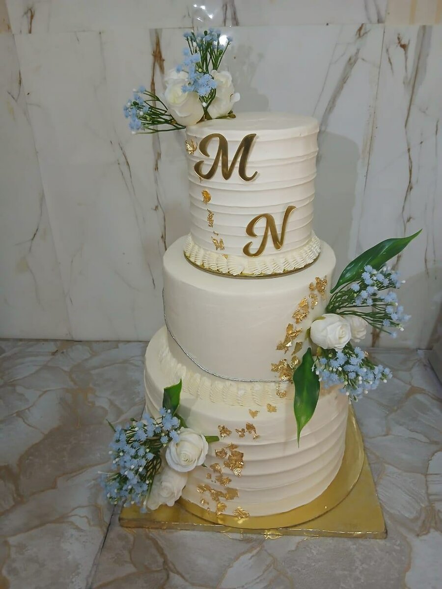 Gâteau de Mariage Élégant