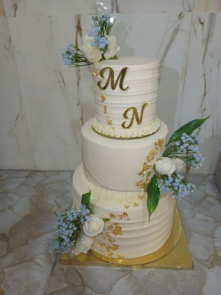 Gâteau de Mariage Élégant