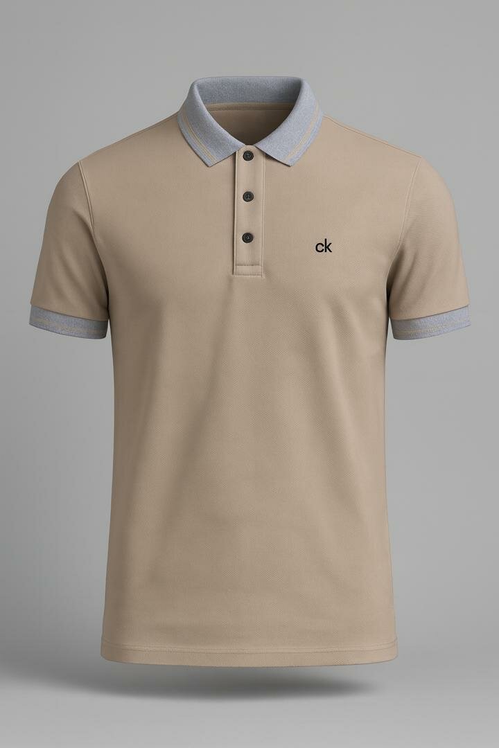 Polo homme beige élégante