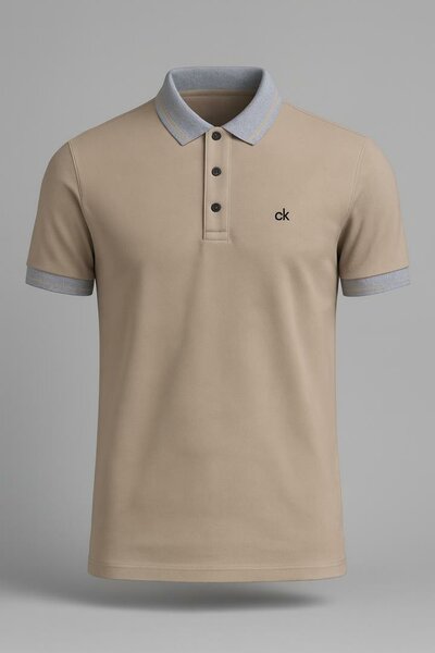 Polo homme beige élégante