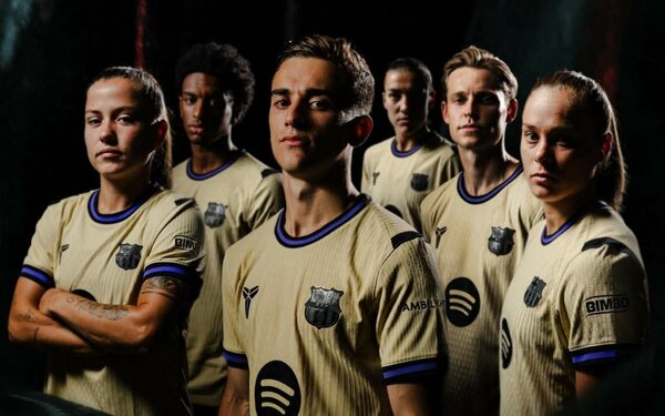 Maillot de Barça doré pro