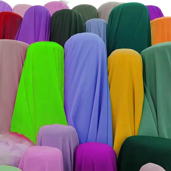 Tissus en mousseline multicolore