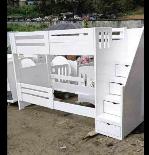 Lit superposé moderne blanc