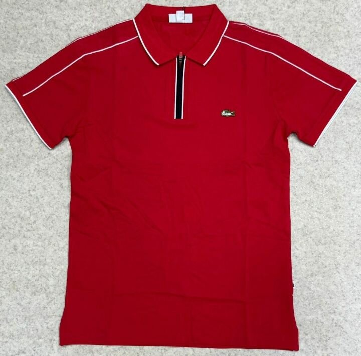 Polo rouge élégant homme