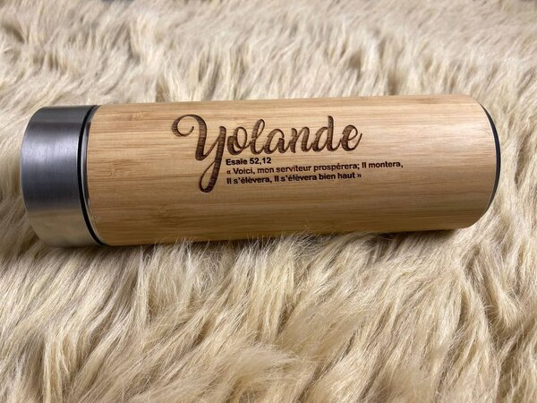 Mug Isotherme en Bambou