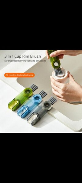 Brosse à rebord 3-en-1