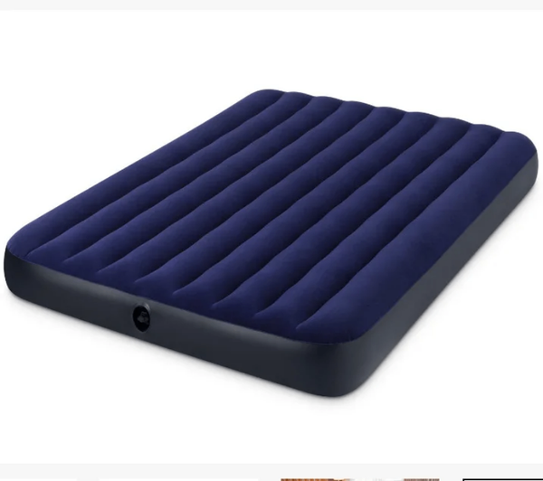MATELAS GONFLABLE 1 PLACE + POMPE ÉLECTRIQUE