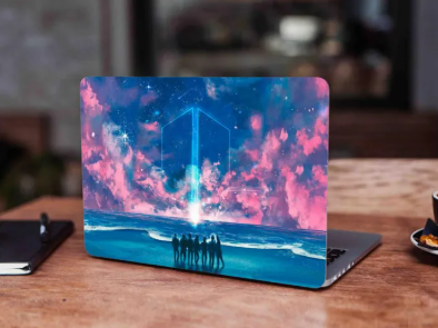 BTS-ARMY Logo Laptop Skin Vinyl Sticker Decal, 12 13 13.3 14 15 15.4 15.6 inch Laptop Skin Sticker Cover Art Decal Protector Fits All Laptops