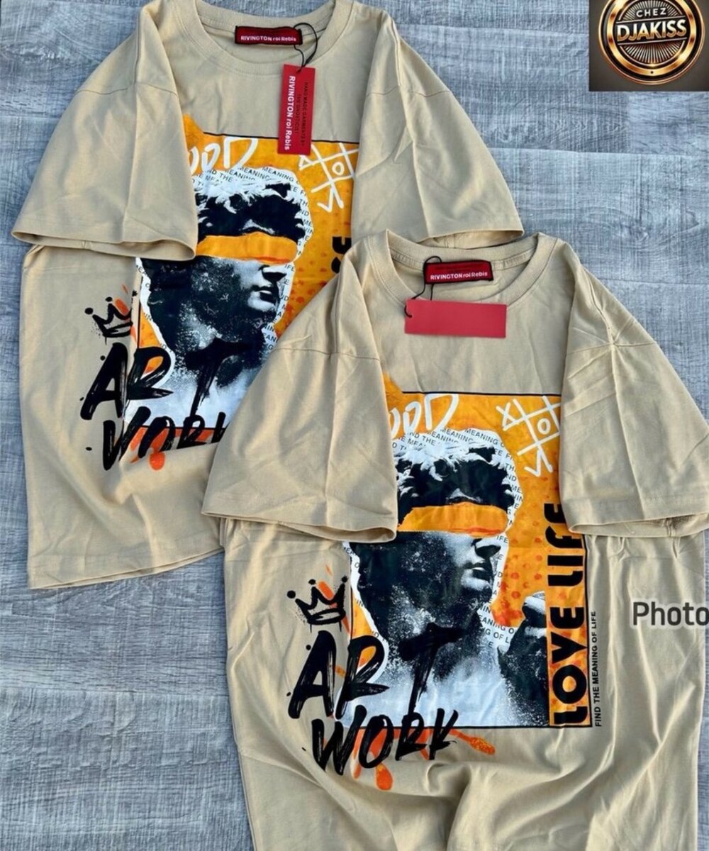 T-shirt artistique unisexe