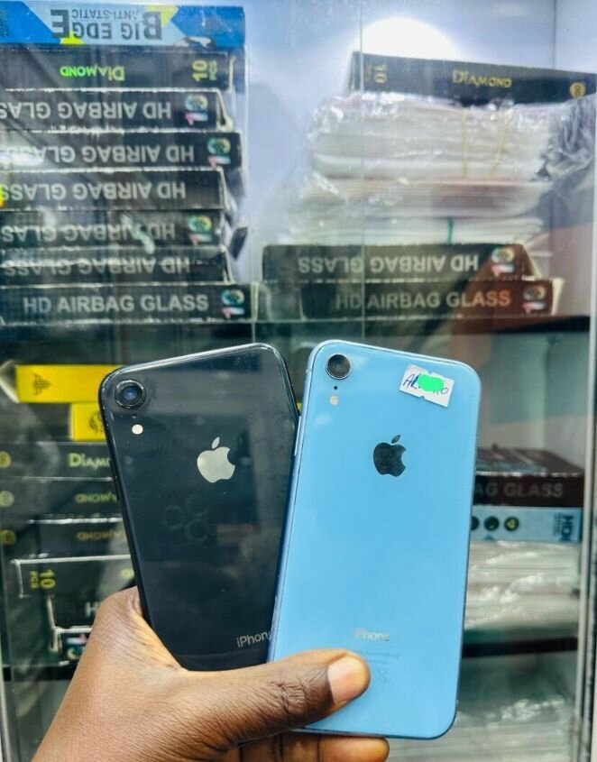 iPhone XR Noir et Bleu
