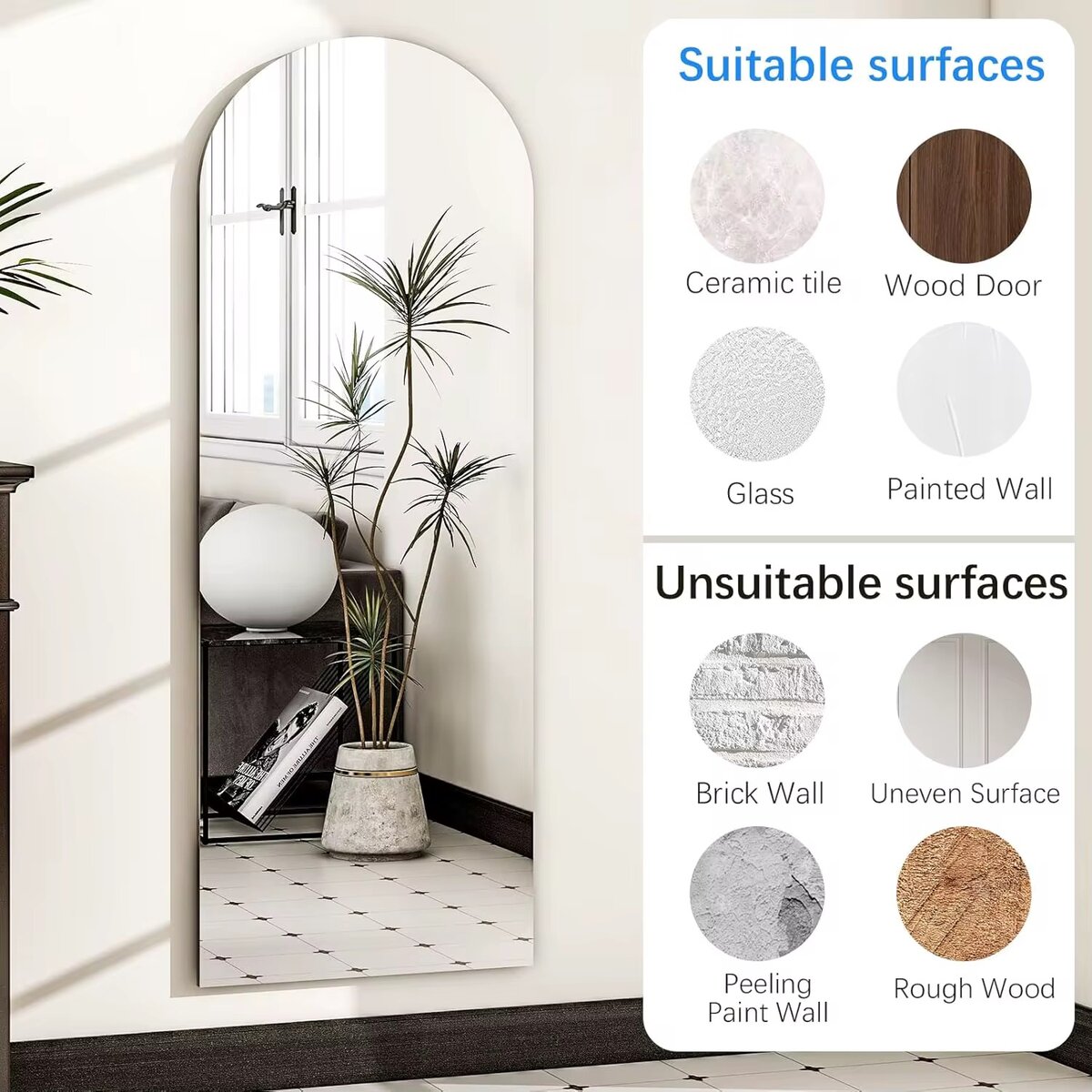 Miroir mural flexible