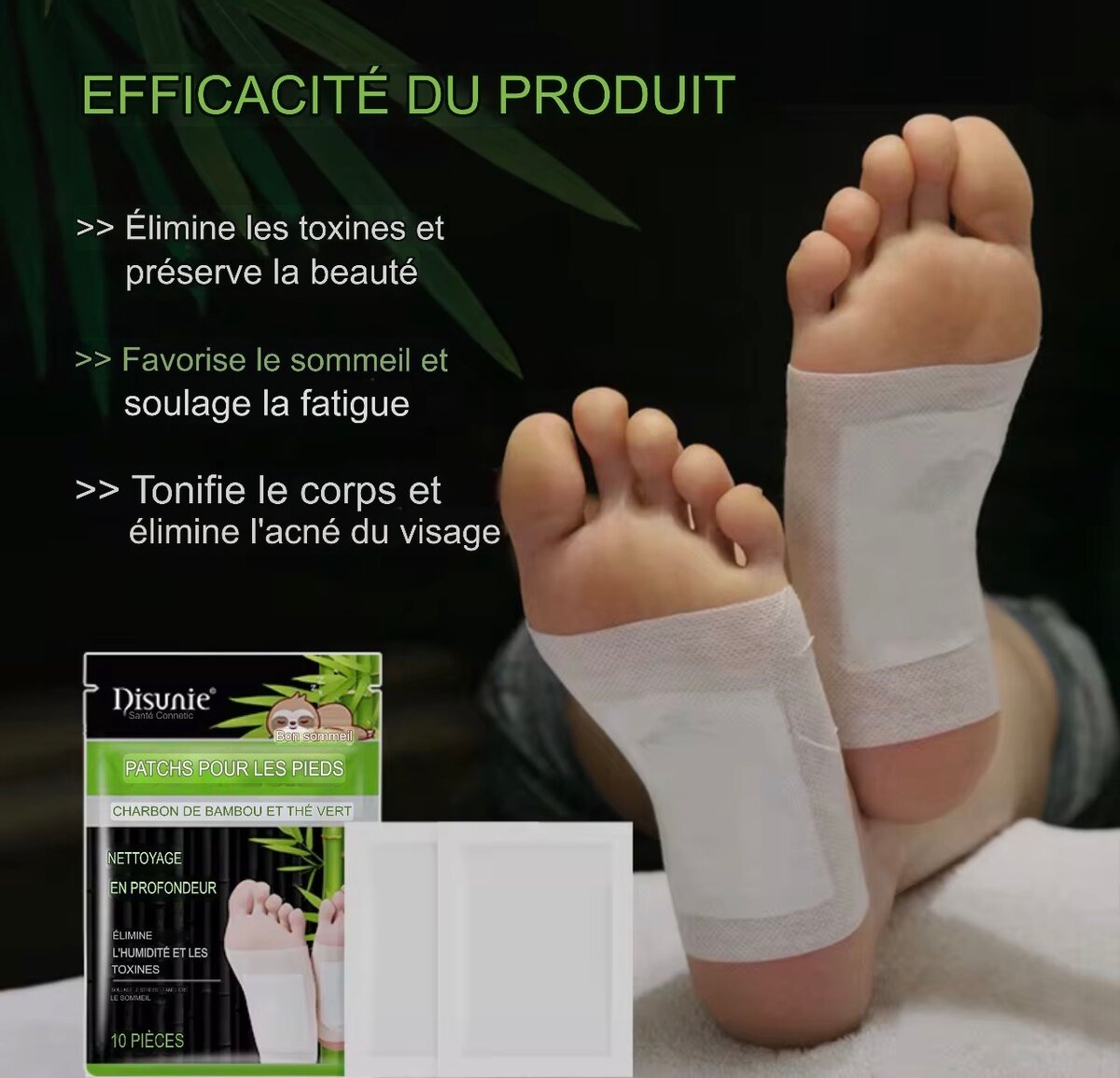 Patchs Detox Pieds Charbon