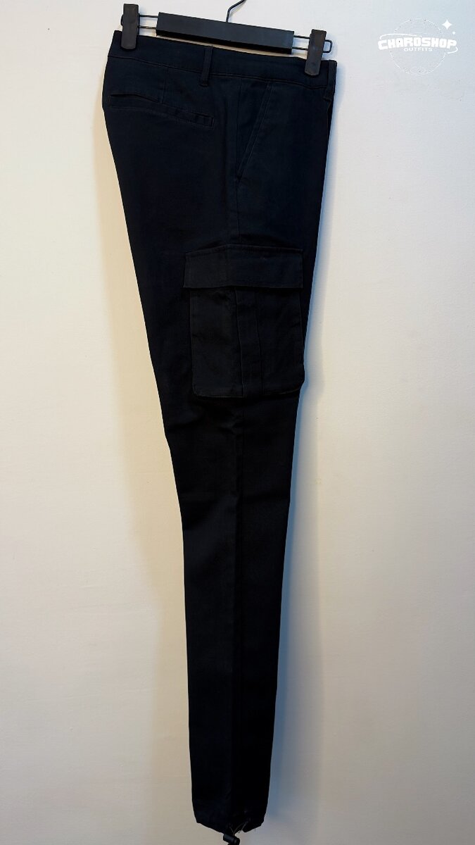 Pantalon cargo noir pour homme