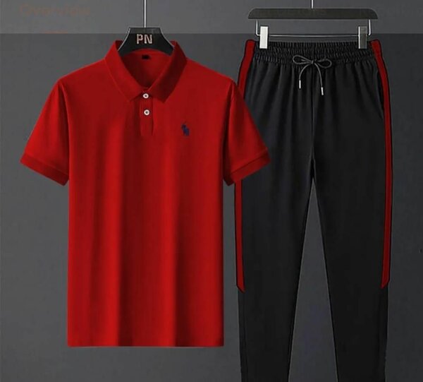 Men's Micro Interlock Printed Track Suit