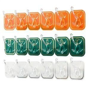 Hanging Hooks Transparent High Quality 6 Hooks in 1pack