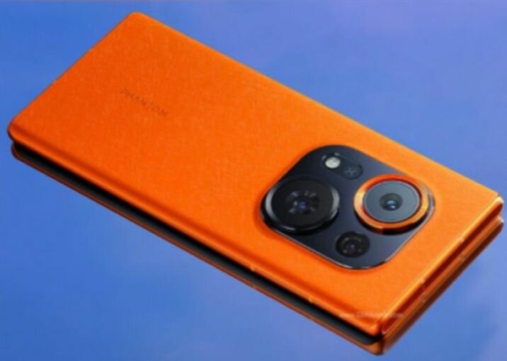 Smartphone élégant avec triple caméra