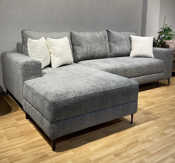 Canapé d'Angle Gris Moderne