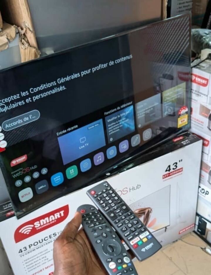 Téléviseur LED 43 pouces Smart TV
