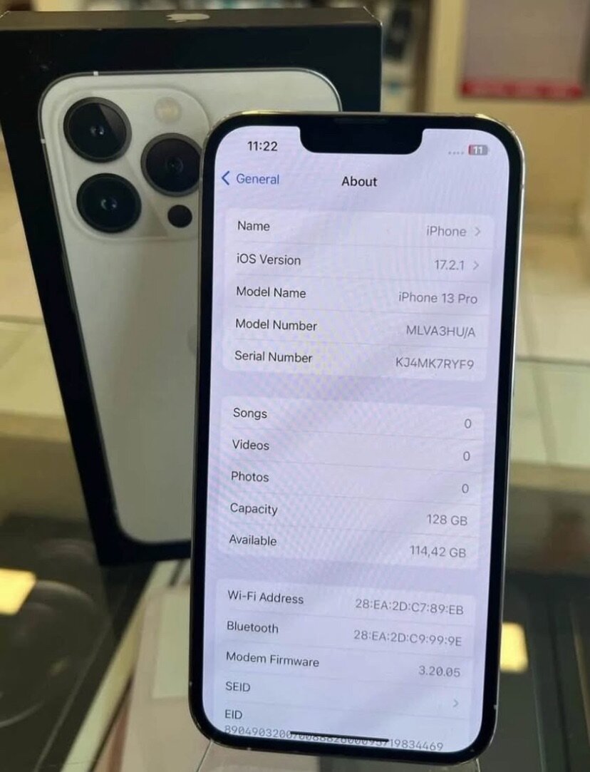 iPhone 13 Pro 128GB Argent