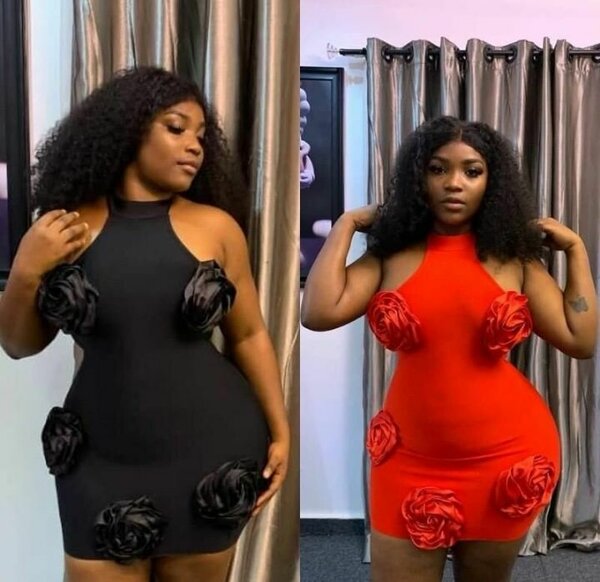 Robe moulante à fleurs sexy