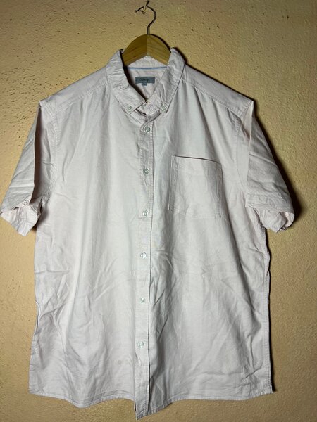 Chemise rose à manches courtes