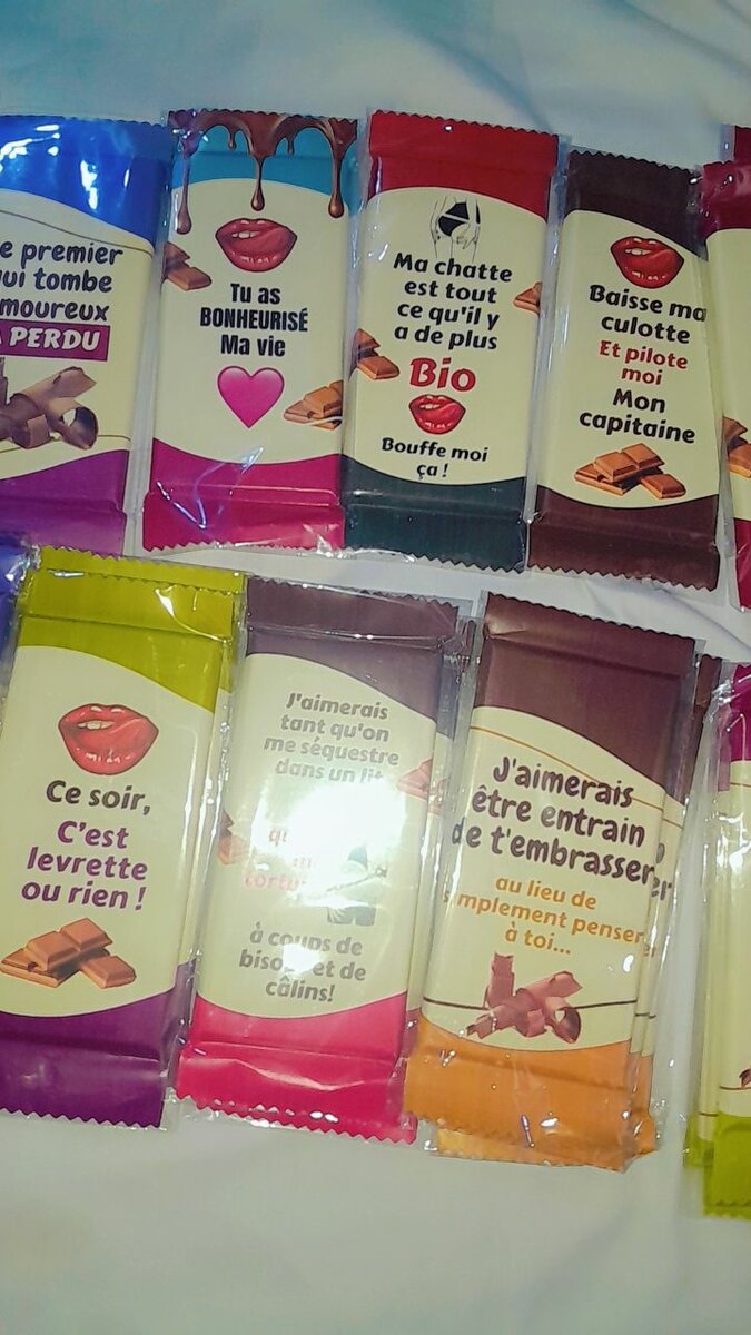 Chocolats Romantiques Personnalisés