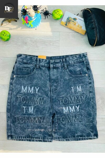 Shorts en jean délavé homme