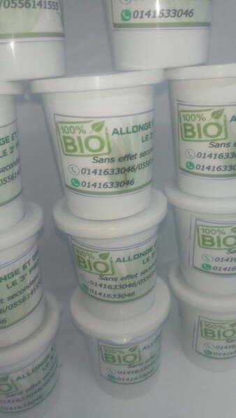 Crème bio pour agrandissement